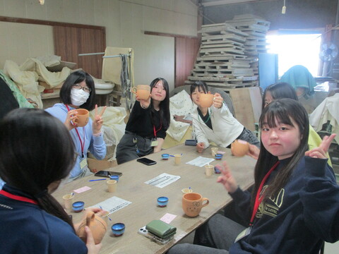 思い思いの絵付け