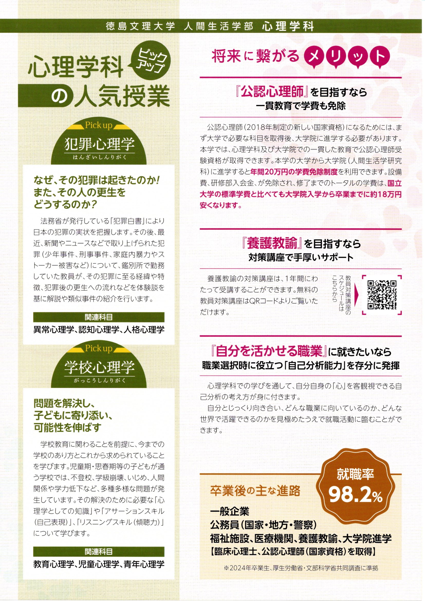 心理学科チラシ表面